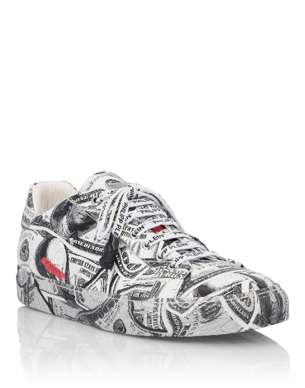Philipp Plein Lotop Sneakers Dollar In White | ModeSens