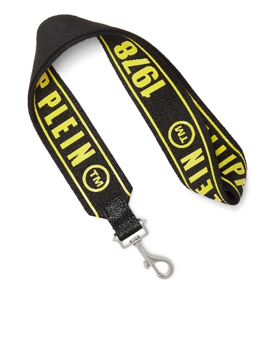 Shop Philipp Plein Nylon Key Chains  Tm In Yellow
