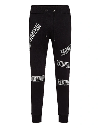 Shop Philipp Plein Jogging Trousers  Tm In Black