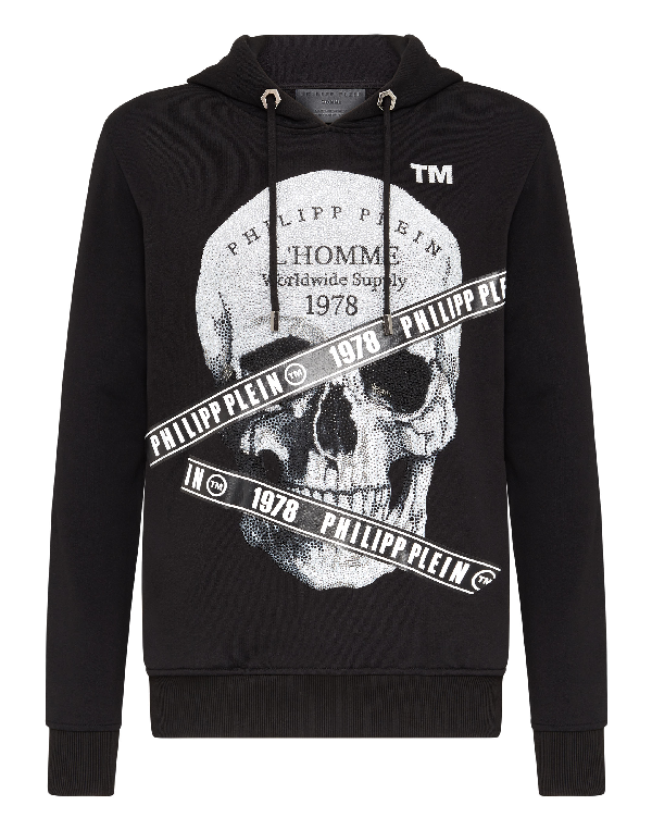 Philipp Plein Hoodie Sweatshirt Tm In Black | ModeSens