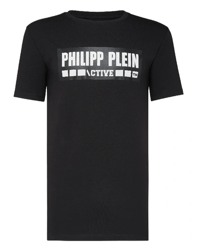 Shop Philipp Plein T-shirt Round Neck Ss Original In Black