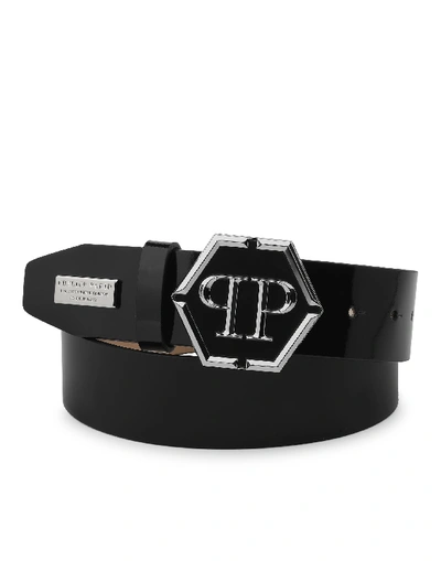 Shop Philipp Plein Belt Original In Black