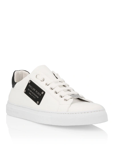 Shop Philipp Plein Lo-top Sneakers Original In White / Black
