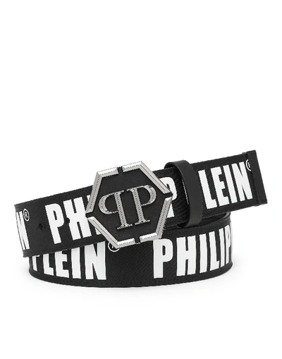 Shop Philipp Plein Belt Statement In Black