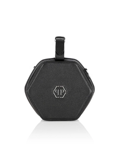 Shop Philipp Plein Box Bag  Tm In Black