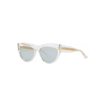 Shop Dita Braindancer Cat-eye Sunglasses In Crystal