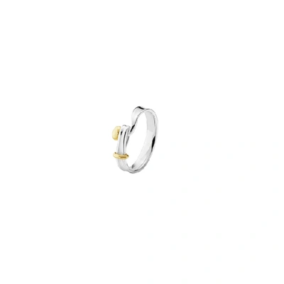 GEORG JENSEN TORUN RING - STERLING SILVER AND 18 KT. YELLOW GOLD 3110677