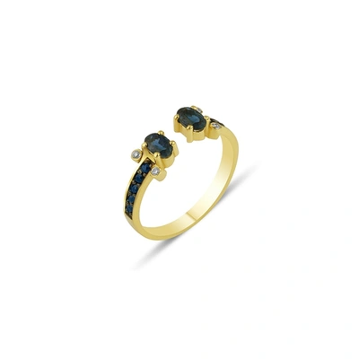 Shop Gfg Jewellery Seraphina Sapphire Angel Ring