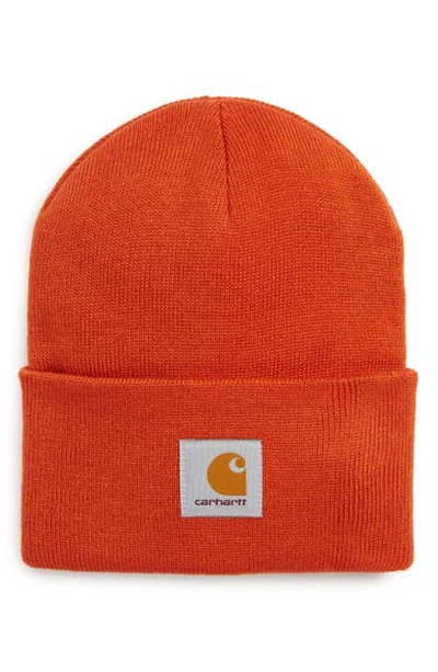 Shop Carhartt Watch Hat - Orange In Persimmon