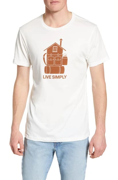 Shop Patagonia Live Simply Home Organic Cotton Graphic Tee In White