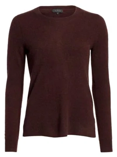 Shop Saks Fifth Avenue Women's Collection Cashmere Roundneck Sweater In Espresso