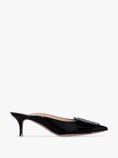 Shop Gianvito Rossi 'ruby 55mm' Mules In Schwarz