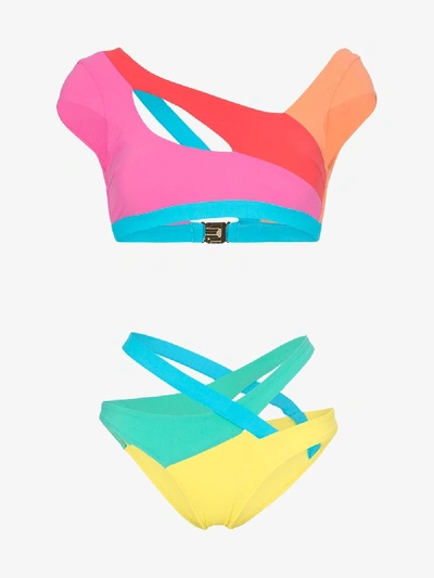 Shop Agent Provocateur Multicoloured Izaro Asymmetric Bikini