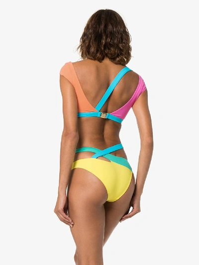 Shop Agent Provocateur Multicoloured Izaro Asymmetric Bikini