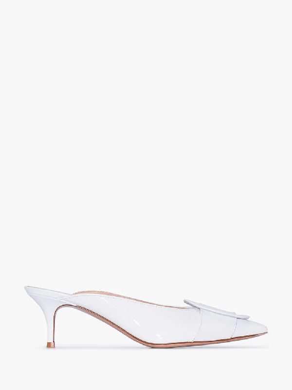 gianvito rossi white mules
