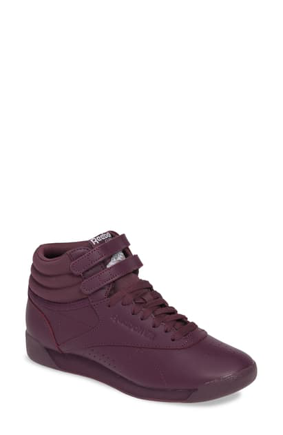 reebok freestyle hi purple