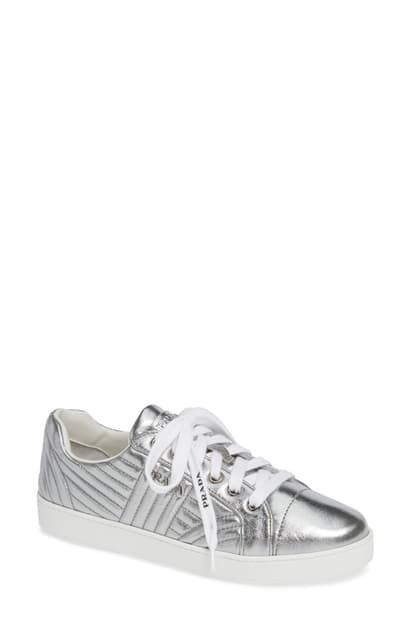 prada quilted leather logo sneakers