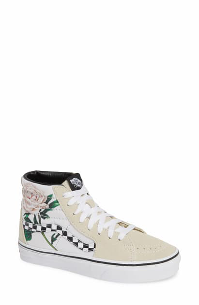sk8 hi checker floral