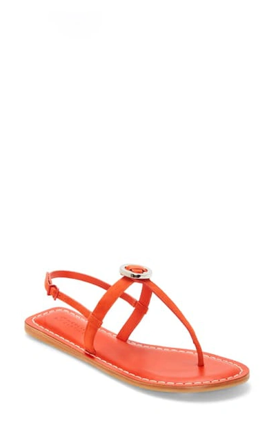 Shop Mercedes Castillo Viveana T-strap Sandal In Red Tulip