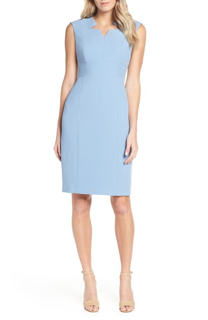 periwinkle sheath dress