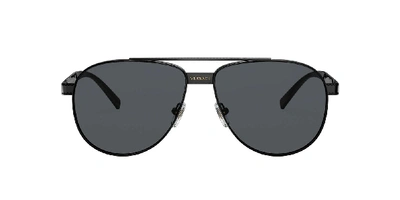 Versace Man Sunglasses Ve2209 In Dark Grey