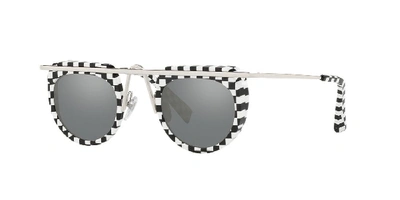 Shop Alain Mikli Woman Sunglass A04011 Aujourd D Hui In Grey Mirror Silver