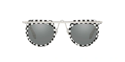 Shop Alain Mikli Woman Sunglass A04011 Aujourd D Hui In Grey Mirror Silver