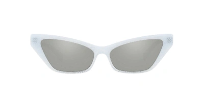 Shop Alain Mikli Woman  A05036 -  Frame Color: White, Lens Color: Silver, Size 57-15/140