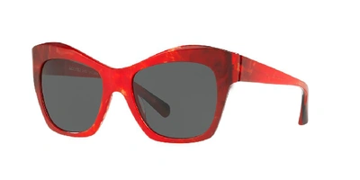 Shop Alain Mikli Woman  A05043 -  Frame Color: Red, Lens Color: Grey-black, Size 54-19/140