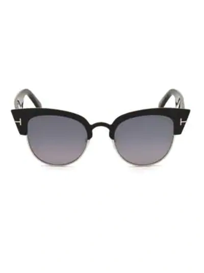 Shop Tom Ford 52mm Alexandra Cat Eye Gradient Sunglasses In Black