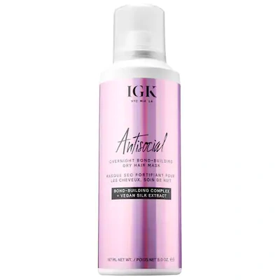 Igk Antisocial Leave-in Dry Hair Mask 5 oz/ 187 ml