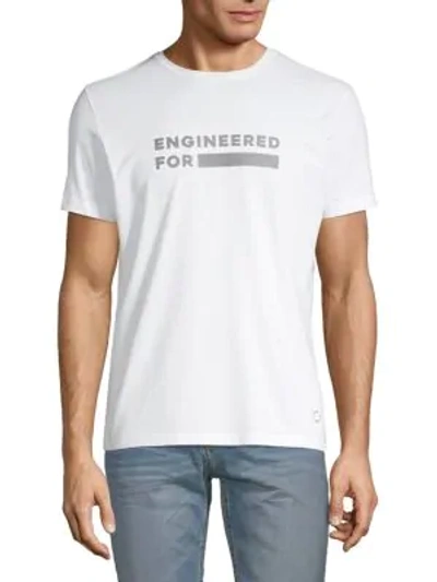 Shop Efm-engineered For Motion Logo Graphic T-shirt In White
