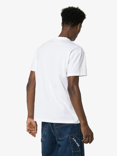 Shop Polo Ralph Lauren Logo Print Cotton T-shirt In White