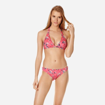 Shop Vilebrequin Women Bikini Bottom Midi Brief Turtles Song In Pink