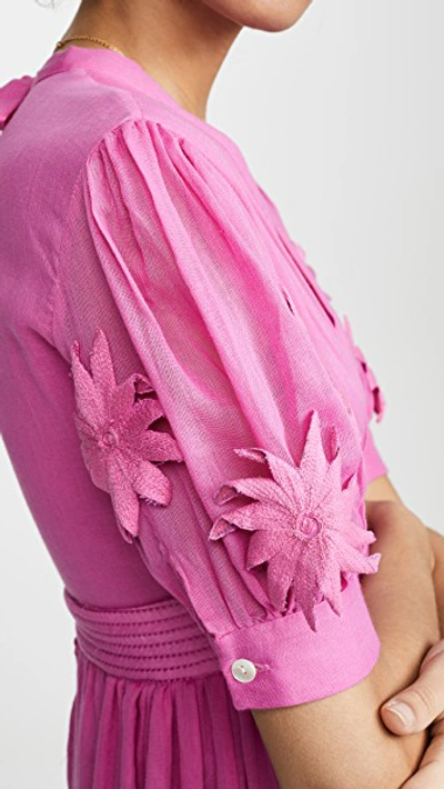Shop Carolina K Greta Dress In Mexican Pink