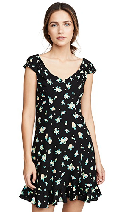 FREE PEOPLE LIKE A LADY PRINTED MINI DRESS 