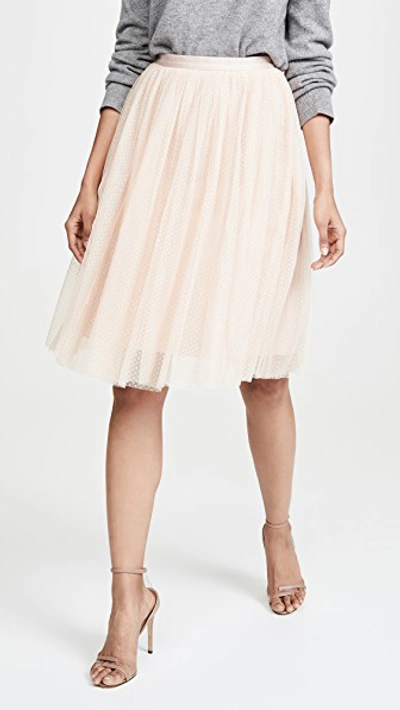 Needle Thread Dotted Tulle Midi Skirt In Rose Quartz ModeSens