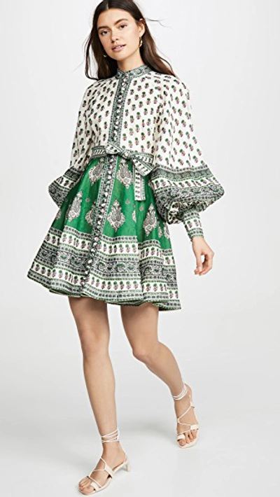 Amari Emerald Buttoned Dress