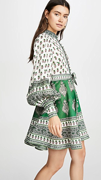 Amari Emerald Buttoned Dress