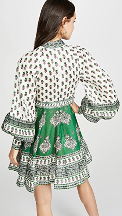 Amari Emerald Buttoned Dress