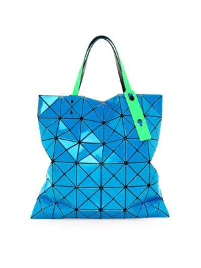 Shop Bao Bao Issey Miyake Lucent Gloss Tote In Blue