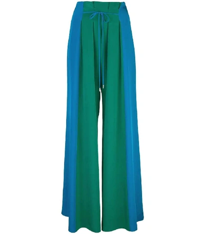 Shop Cushnie Pleated Palazzo Trousers In Multi