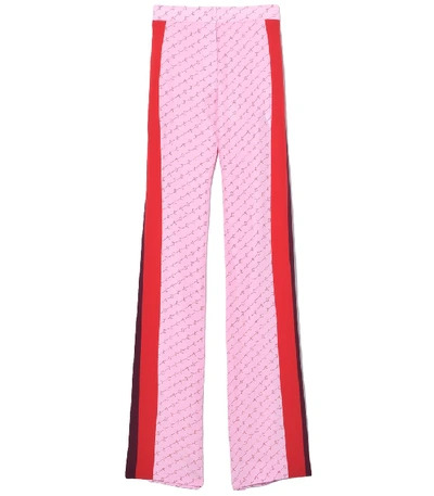 Shop Stella Mccartney Monogram Trousers In Pink Tulip