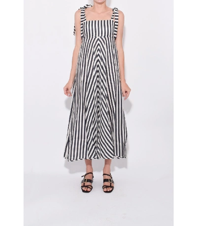 Shop Zimmermann Honour Chevron Tie Dress In Stripe In Multi