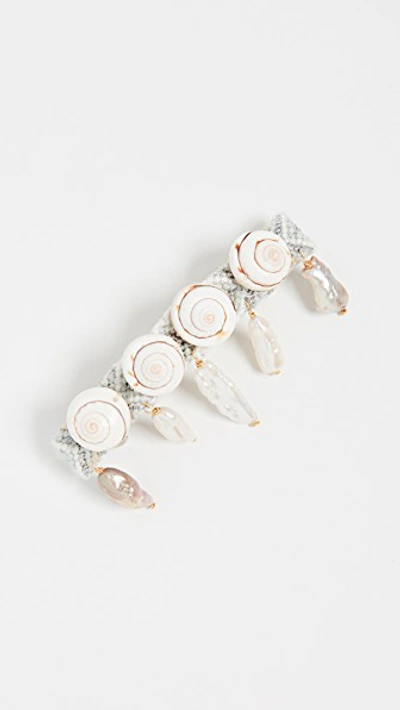 Shop Brinker & Eliza Surfer's Paradise Barrette In White