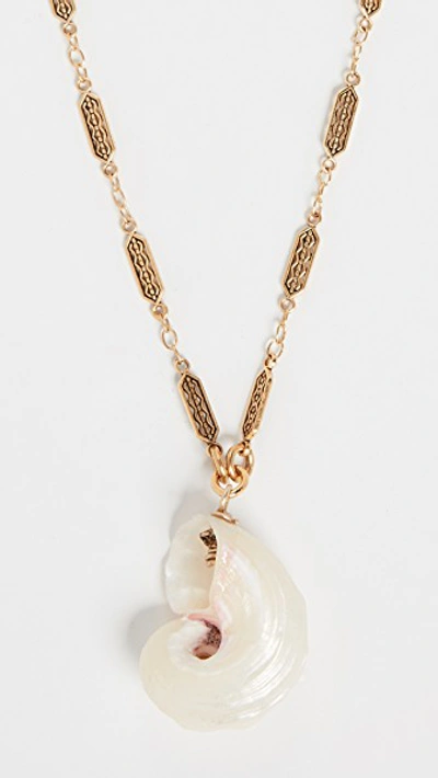 Shop Brinker & Eliza Lou Lou Necklace In Gold