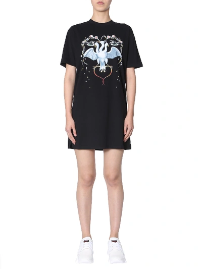 Shop Givenchy Abito T-shirt Con Stampa In Black