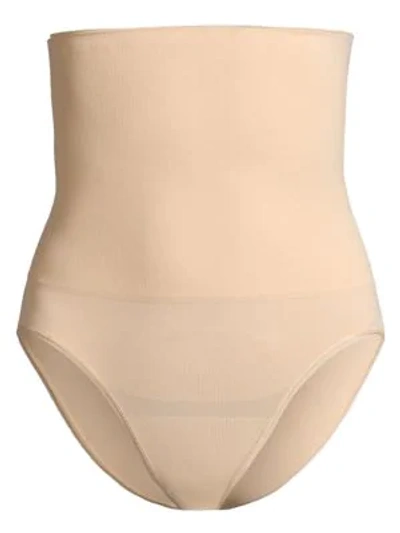 Shop Yummie Cooling Fx High-waisted Briefs In Sand