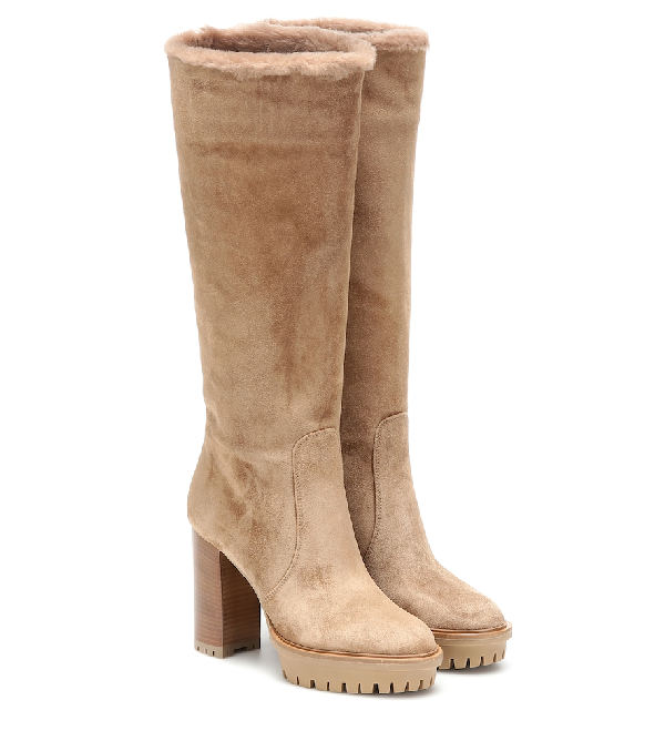 gianvito rossi boots beige