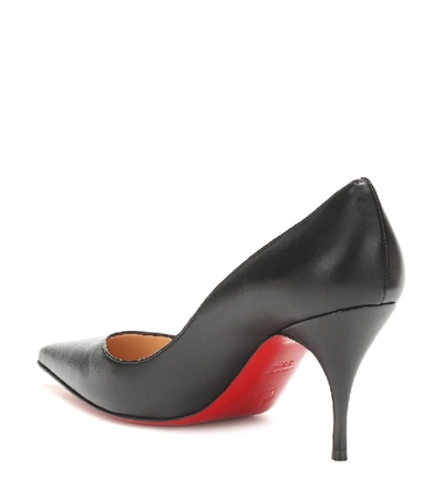 Shop Christian Louboutin Clare 80 Nappa Leather Pumps In Black